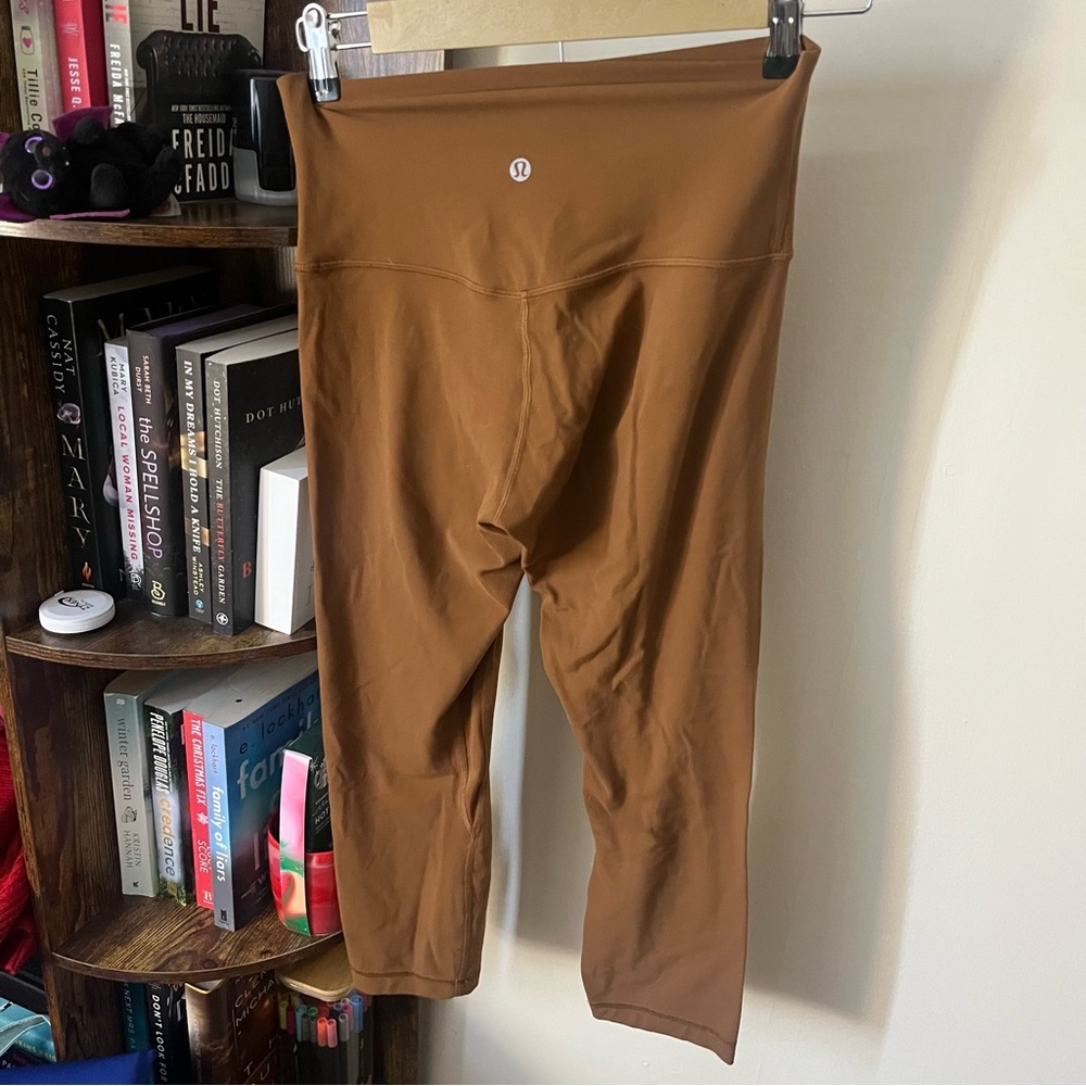 Lululemon Size 6 Brown/Burnt Orange Leggings